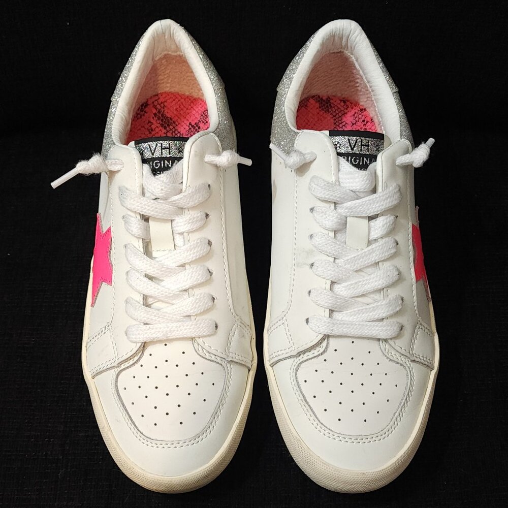 Vintage Havana Refresh Silver Multi Glitter Sneakers - Woman's Size 8 - Picture 4 of 10